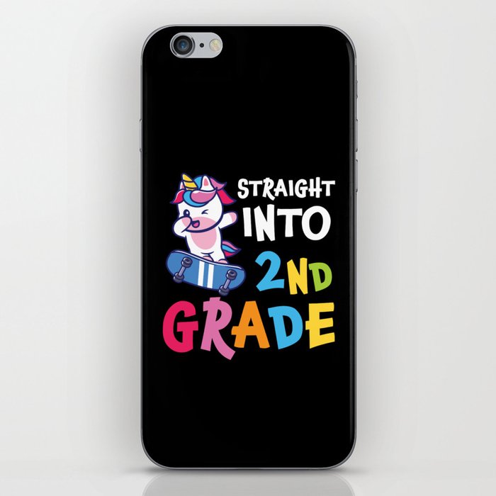 Straight Into 2nd Grade Dabbing Unicorn iPhone Skin