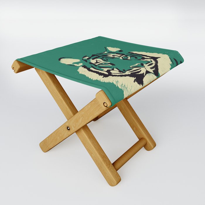 Big Cat Series - Tiger emerald Folding Stool