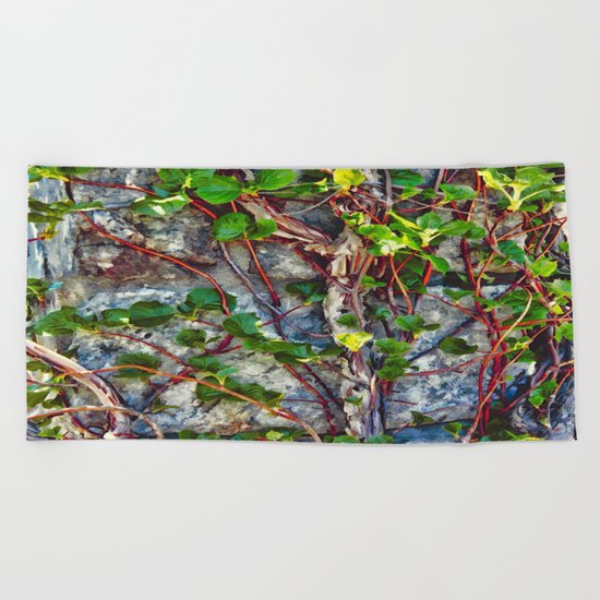 Climbing Vines - Nature's Art Work Beach Towel
