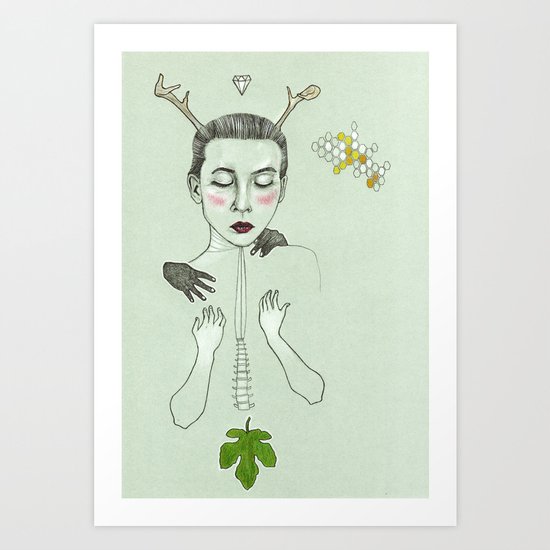 kış (winter) Art Print