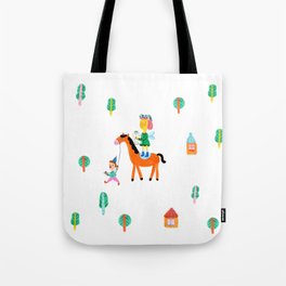 Colorful Cheerful Forest Tote Bag