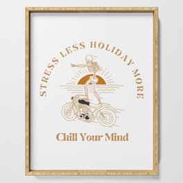 Stress Less Holiday More Serving Tray