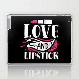 Love And Lipstick Pretty Makeup Beauty Quote Laptop Skin
