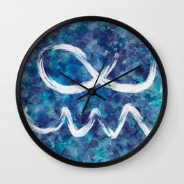 Abstract Painting Underwater Love Wall Clock