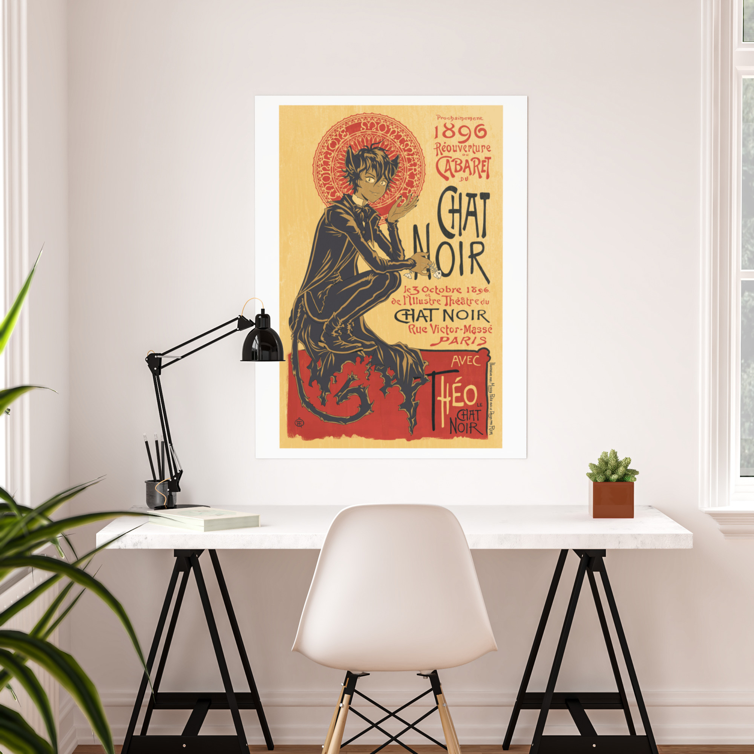 Theo Le Chat Noir Poster By Zimmay Society6