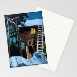 Akseli Gallen-Kallela - Kalela on a Winter Stationery Card