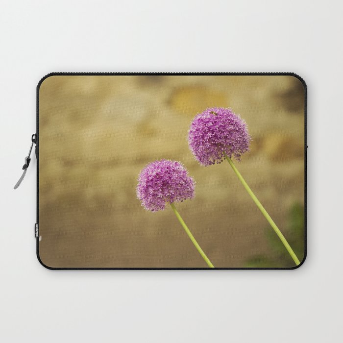 Allium Flowers | Purple Botanical Florals Laptop Sleeve