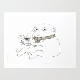 Cocktail Man Art Print