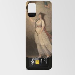 Liberty, In the form of the Goddess of Youth, giving Support to the Bald Eagle, 1796 by Edward Savage Android Card Case