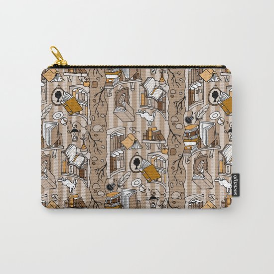 Books: Through the rabbit hole_Moka Carry-All Pouch