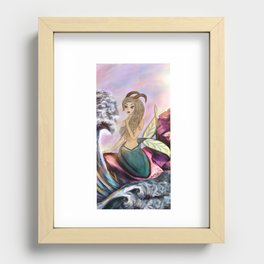 Capricorn Mermaid Recessed Framed Print