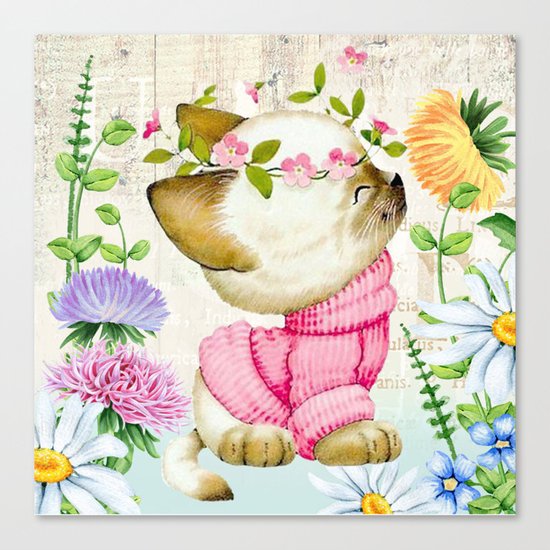 Sweet animal #1 Canvas Print
