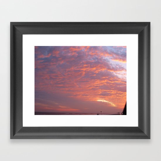 Galveston Sunset I Framed Art Print