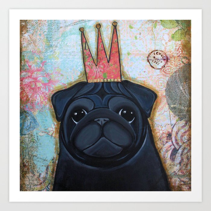 the crown pug pillows