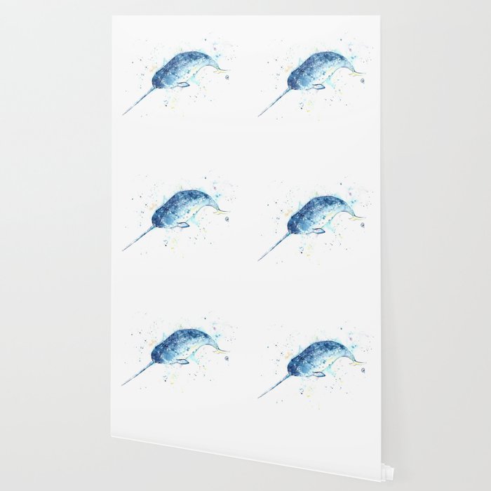 Narwhal Unicorn Of The Sea Wallpaper By Whitehouseart Society6
