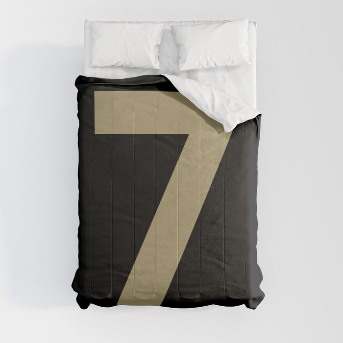 Number 7 (Sand & Black) Comforter