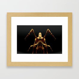 extraterrestrial creature - gold Framed Art Print