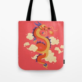 Pink Dragon Tote Bag