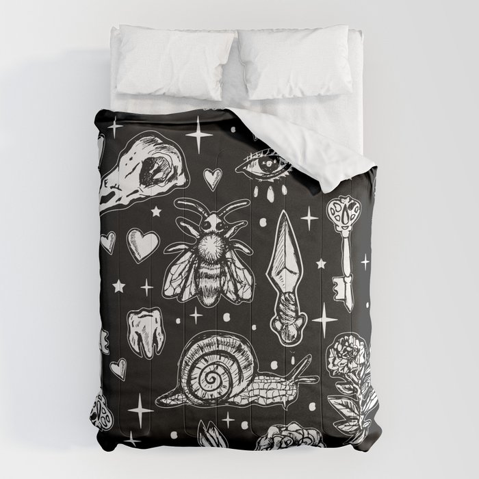 Occult Bedding Goth Bedding Witchy Bedding Triple Goddess Witchy Pillow Witchy Room Decor Goth Room Decor Wiccan Decor Witchy Decor