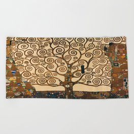 Gustav Klimt The Tree Of Life,No. Beach Towel