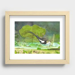 Pheasant-tailed jacana Recessed Framed Print