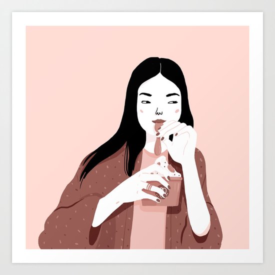 Froyo lover Art Print