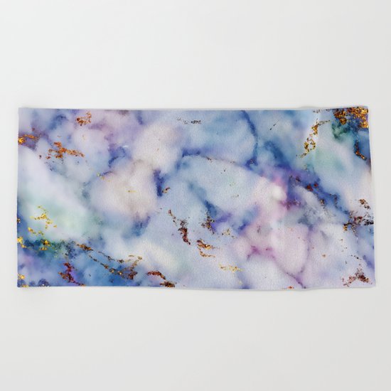 Marble Effect #6 Beach Towel