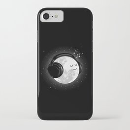 Dream Music, Moon with headphones iPhone Case