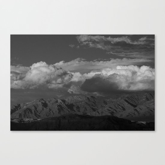 Virgin Mountains - B & W Canvas Print