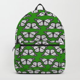 Monarch butterflies on green Backpack