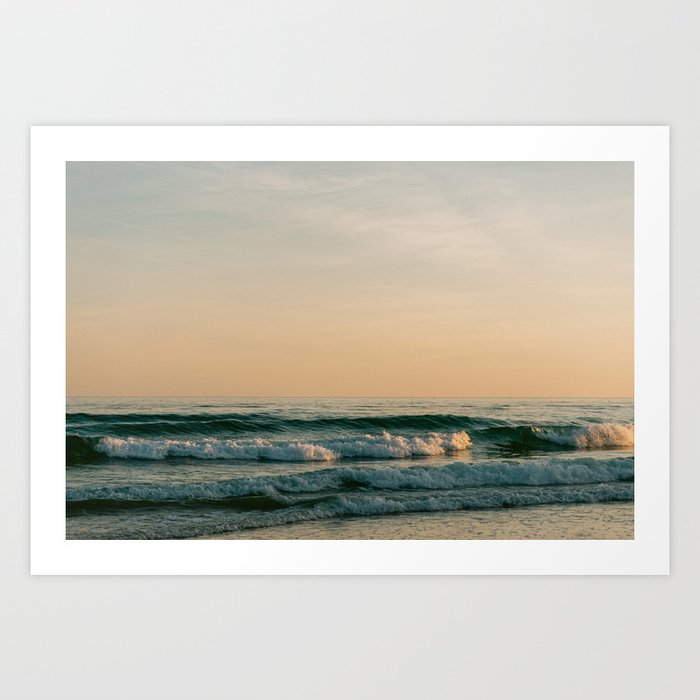 Portugese sunset at the beach || Algarve Photography Art Print  Art Print