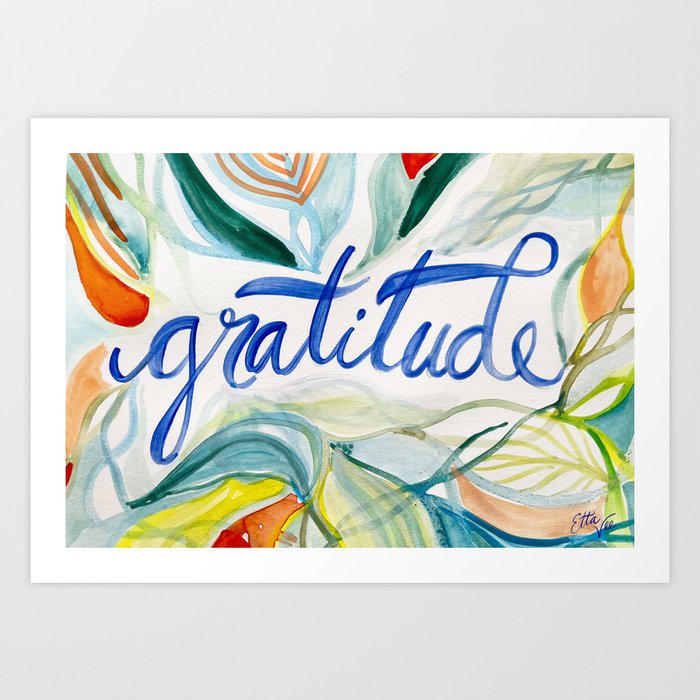 EttaVee Gratitude Art Print