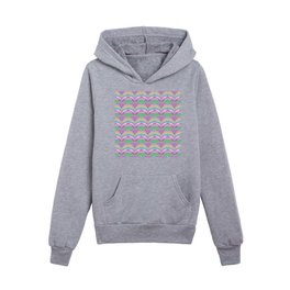 Art Deco Feather Mosaic Pastel Kids Pullover Hoodies