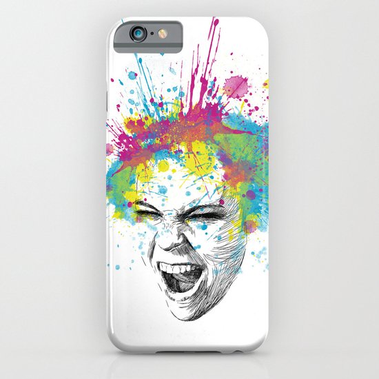 Crazy Colorful Scream iPhone & iPod Case