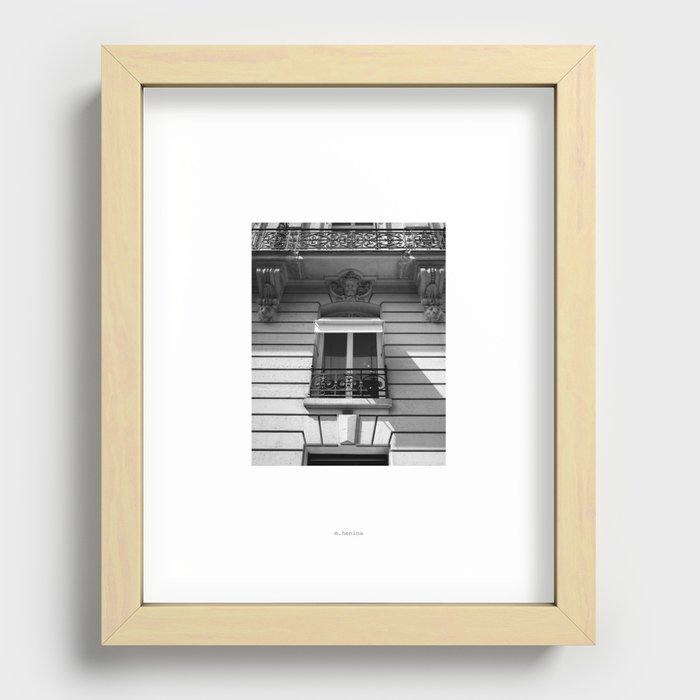 La fenêtre Recessed Framed Print