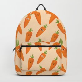 Happy Carrots Backpack | Pattern, Gift, Carrots, Orange, Cute, Graphicdesign, Toddler, Funny, Design, Children 