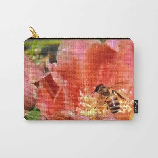 Prickly Pear Cactus Blossom with Visitor Carry-All Pouch