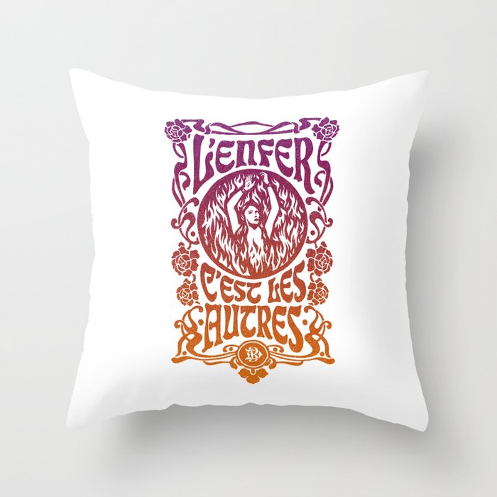 Hell Is Other People Throw Pillow