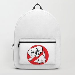 Dog Busters Funny Ghost Novelty Gift Design Backpack | Puppy, Scary, Christmas, Holiday, Champion, Canine, Cute, Mashup, Genius, Lover 