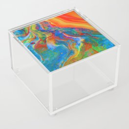 Acid Sunburst Acrylic Box