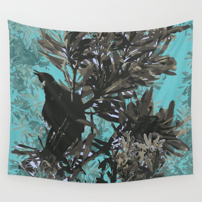 New Zealand Tui Bird Wall Tapestry By Jocelynfriis Society6 - Tui Bird Wall Art Nz New Zealand Tui Bird Wall Tapestry By Jocelynfriis Society6 - Tui Bird Wall Art Nz