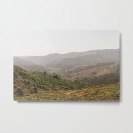 Valley Metal Print | Green, Photo, California, Hillside, Northerncalifornia, Scenic, Wonderlust, Millvalley, Cabin, Outdoors 