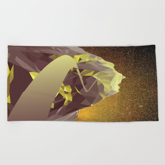Night Mountains No. 9 Beach Towel