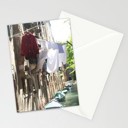 LAUNDRY DAY IN VENICE, ITALY Stationery Card