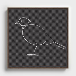 Black bird Framed Canvas