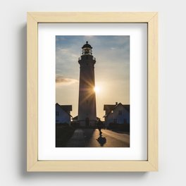 Hirtshals lighthouse Recessed Framed Print