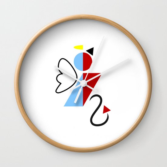 Dengel (Angel + Devil) Wall Clock