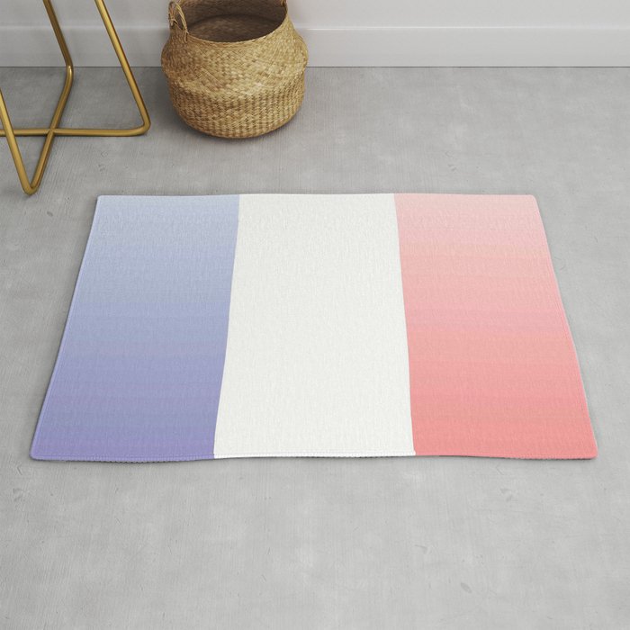 Flag of France -with color gradient Rug