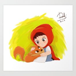 Little Red Riding Hood Art Print