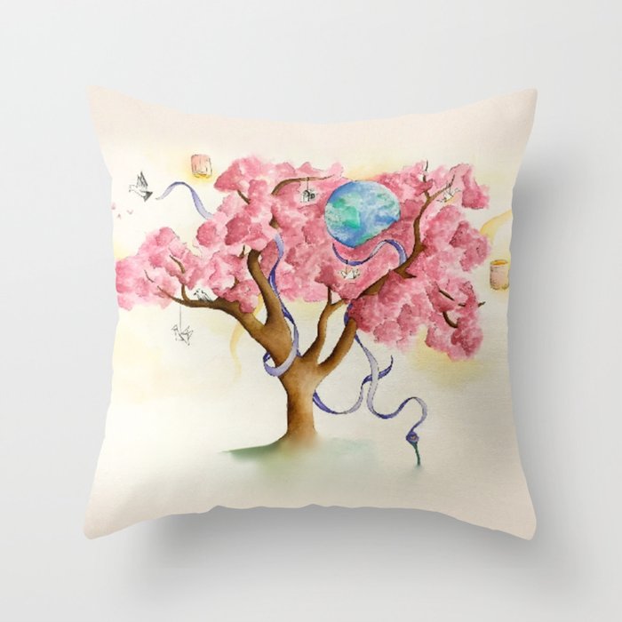 Peace Treety Throw Pillow